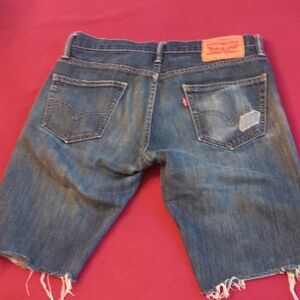 Levi's  Cut-Off Denim Shorts - Blue